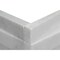 Msi Cosmic Gray "L" Corner 3D Wave Ledger Panel "6X18" Honed Marble Wall Tile, 4PK ZOR-PNL-0027 - alternate 1